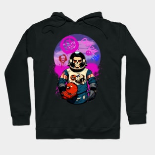 Graffiti Astronaut Skull T-shirt Hoodie